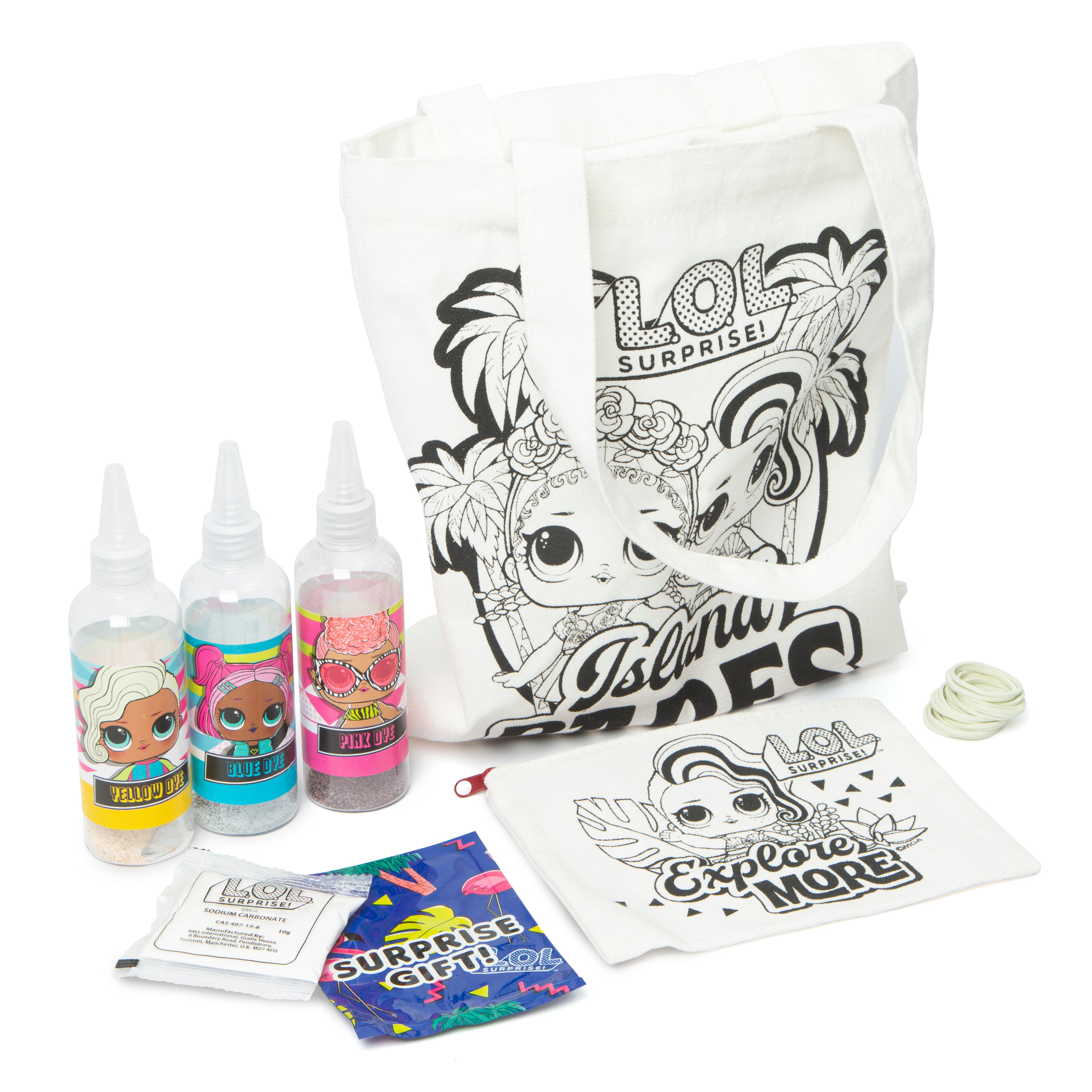 LOL Surprise Tie Dye Accessories Set Craft Set Creative Play Gift Tote Bag Purse LOL Surprise Tie Dye Accessories Set Craft Set Creative Play Gift Tote Bag Purse